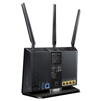 ASUS RT-AC68U Wi-Fi Маршрутизатор беспроводный AC1900, 4xGE LAN, 1xGE WAN, 1xUSB3.0, 1xUSB2.0, MU-MIMO, Beamforming, AiMesh RT-AC68U