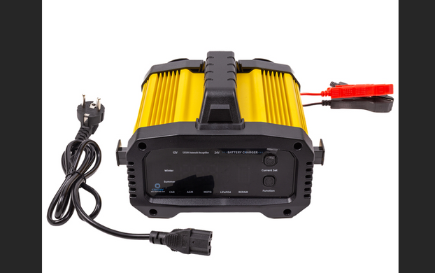 Зарядний пристрій PowerPlant для GEL,AGM,LiFePO4 акумуляторів 12V 25A / 24V 15A NV822744