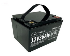 12.8V 36Ah Акумуляторна батарея LiFePo4 Matrix 486,4Wh (195*166*170мм) MLR 1236