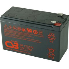 12V 7,2Ah Акумуляторна батарея для ДБЖ CSB Battery GP1272F2 (151 х 65 х 94мм) 2.4кг GP1272F2