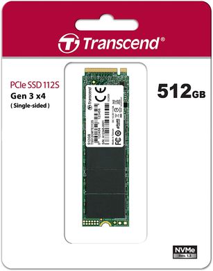 512GB Накопичувач SSD Transcend M.2 PCIe 3.0 MTE112 TS512GMTE112S
