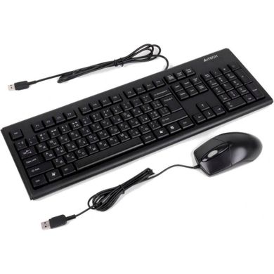 Комплект A4 Tech KR-85+OP-720, USB KR-8572 Black