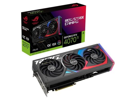 Вiдеокарта ASUS GeForce RTX 4070 TI ROG-STRIX-RTX4070TI-12G-GAMING GDDR6X 90YV0II1-M0NA00