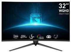 Монітор LCD 31.5" MSI Optix G32CQ5P VA,WQHD (2560 x 1440),Curved 1500R,1ms,170Hz,178/178,2HDMI,DP 9S6-3DB44H-027