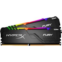 DDR4 3200 32GB (2x16G) Память Kingston HyperX Fury RGB Black CL16 (box) HX432C16FB3AK2/32