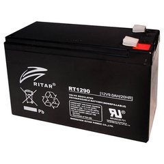 12V 9Ah Акумуляторна батарея для ДБЖ Ritar RT1290