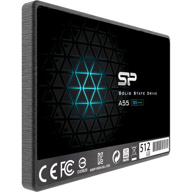 512GB Silicon Power Твердотельный накопитель SSD 2.5" A55 SATA TLC SP512GBSS3A55S25