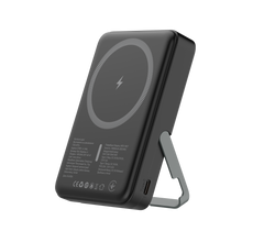 Зовнішній акумулятор (Power Bank) ATRIA WPD-W57B 10000mAh PD20W USB-C Wireless MagSafe black