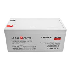 12V 250Ah Акумуляторна батарея для ДБЖ LogicPower AGM мультигель (LPM-MG 12 - 250 AH) LP4198