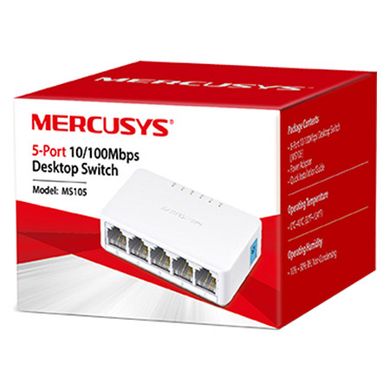 Mercusys MS105 Неуправляемый коммутатор 5-портовый 10/100 MS105