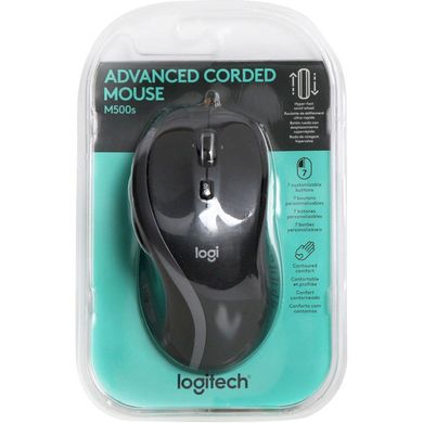 Миша Logitech Advanced Corded M500s Black USB 910-005784