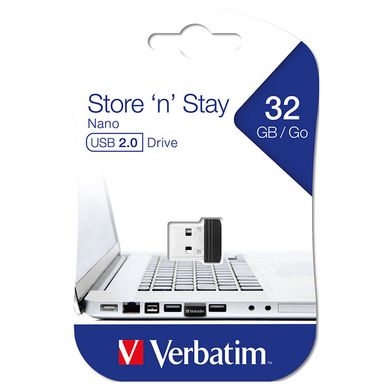 32GB Накопитель USB Verbatim iStore 'n' Go NANO 98130