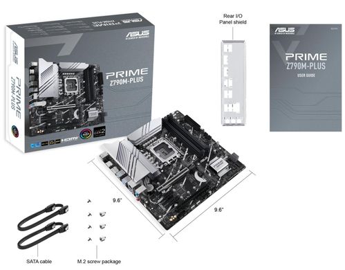 Материнcька плата ASUS PRIME Z790M-PLUS s1700 Z790 4xDDR5 M.2 HDMI DP mATX 90MB1E70-M0EAY0