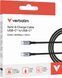 Type-C-Type-C Кабель Verbatim USB Type-C to USB Type-C живлення та синхронізації 1.2m 100W Black (31846)