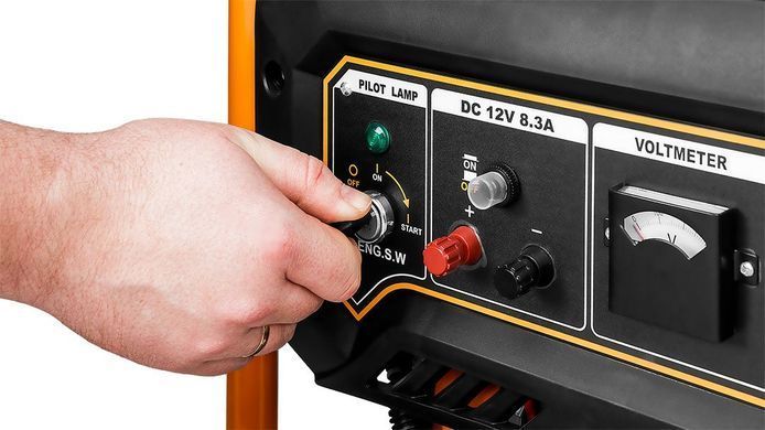 Генератор бензиновий Neo Tools 230В (1 фаза), 2.8/3кВт, електростартер, AVR, 45кг 04-730