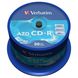 CD-R Диск Verbatim AZO 700MB 52X CRYSTAL SURFACE (Шпиндель-50 шт) 43343