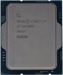 LGA1700 Процесор Intel Core i7-14700KF 20C/28T 3.4GHz 33Mb 125W w/o graphics Tray CM8071504820722