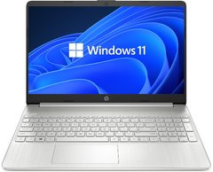 Ноутбук HP 15s-fq0016ua 15.6" AG, Intel C N4120, 8GB, F256GB, UMA, Win11, сріблястий 7X8M4EA