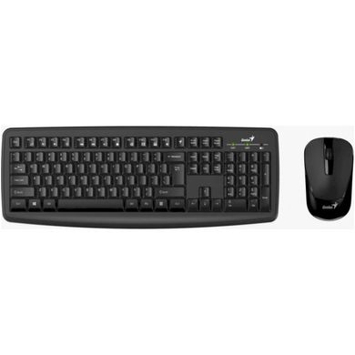 Комплект Genius KM-8100 (клавіатура + миша) бездротовий Black UKR SlimStar 31340004410