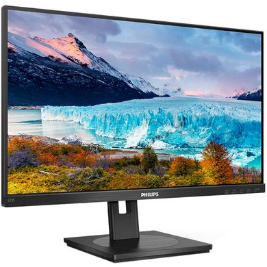 Монiтор Philips 27" 272S1AE IPS,1920*1080,75 Гц,VGA,DVI,HDMI,DP 272S1AE