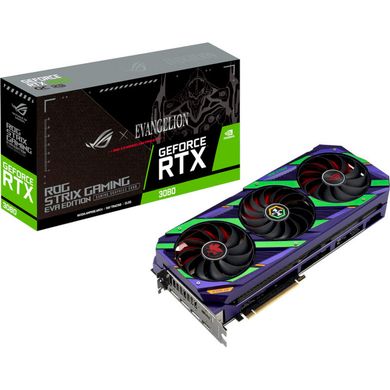 Відеокарта ASUS GeForce RTX 3080 ROG STRIX/OC/EVA/12GB/GDDR6X ROG-STRIX-RTX3080-O12G-EVA 90YV0FAE-M0NM00