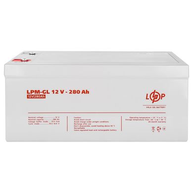 12V 280Ah Акумуляторна батарея для ДБЖ LogicPower гелева (LPM-GL 12 - 280 AH) LP13185