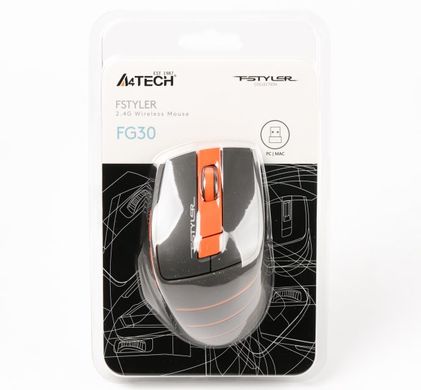 Миша бездротова A4Tech Fstyler FG30 Wireless Orange