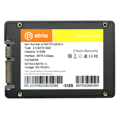 512GB ATRIA Твердотельный накопитель SSD SATA 2.5" XT200 ATXT200/512
