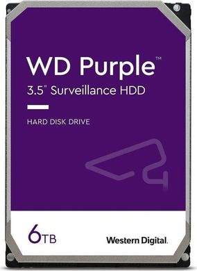 6TB Жорсткий диск WD 3.5" 256MB SATA 3.0 Purple Surveillance WD64PURZ
