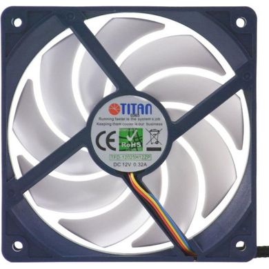 Вентилятор для корпусу Titan 120x120x25мм, PWM TFD-12025 H 12 ZP/KU (RB)
