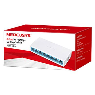 Mercusys MS108 Неуправляемый коммутатор 8-портовый 10/100 MS108