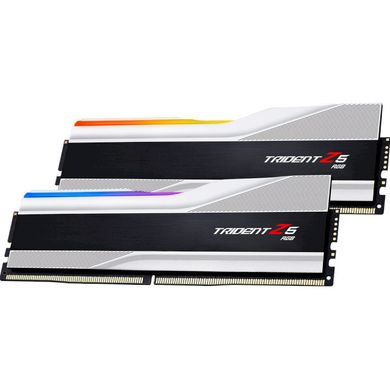 DDR5 5600 32GB KIT (16GBx2) Пам'ять до ПК G.Skill Trident Z5 RGB Silver F5-5600J3636C16GX2-TZ5RS