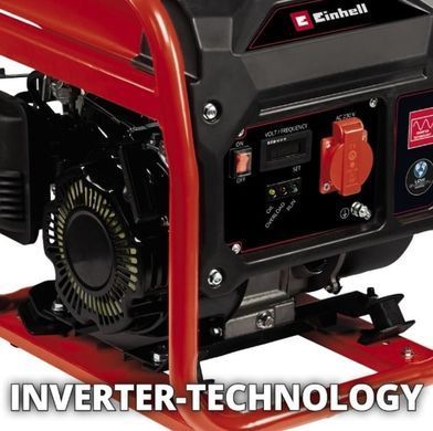 Генератор бензиновий інверторний Einhell TC-IG 1100, 1.1кВт, 3600об/хв, 1х230В(1 фаза), 4.35А, бак 6.5л, 95дБ, ручний стартер, 20.6кг 4152580