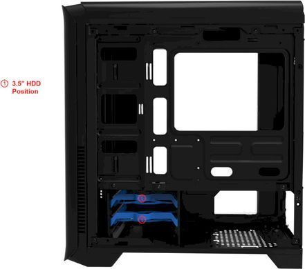 mATX без БЖ Корпус GAMEMAX H602-BK