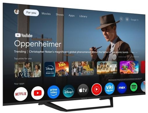 Телевізор Tesla 50E655BUS/ 50"/ 4K UHD (3840x2160)/ 60 Гц/ Smart TV/ 2 х 12 Вт/ wi-fi/ bluetooth/ Google TV/ чорний