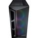 ATX без БЖ Корпус геймерський 4*3.5"/4*2.5",панель из шлифованного алюминия, RGB подсветка, 3x120 ARGB кулера предустановлено, стенка закаленное стекло Dark Blader X5 RGB (Black)
