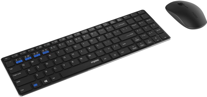 Комплект (клавіатура + миша) бездротовий Rapoo 9300M Wireless Black