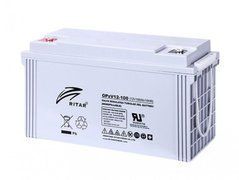 12V 100Ah Акумуляторна батарея Ritar гелева GEL OPZV12-100