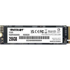 256GB Patriot Твердотільний накопичувач SSD P320 M.2 NVMe PCIe 3.0 x4 2280 P320P256GM28