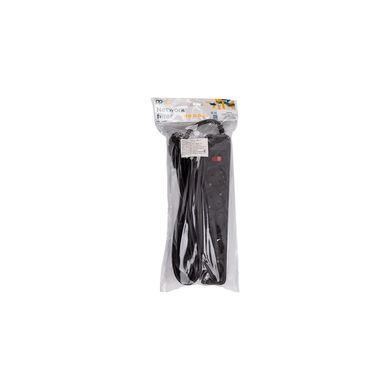 Мережевий фільтр PowerPlant JY-1056/5 5м, 3x1.5мм2, 5 розеток, Black EX610723