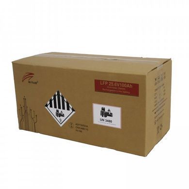 24V 100Ah Акумуляторна батарея Ritar літієва LiFePo4 LFP25.6V100Ah G1
