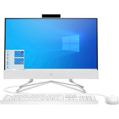 Персональний комп'ютер-моноблок HP 22-df0044ua All-in-One 22FA/J4025/4/128 SSD/Intel HD/NoODD/KM/DOS/Snow White 429T0EA