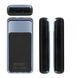 Зовнішній акумулятор (Power Bank) Rivacase RIVAPOWER VA1075 20000 mA, QC/PD 45W, з LCD, чорний