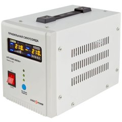 500VA ДБЖ LogicPower LPY-PSW-500VA+,Line-Interactive, AVR, 2 x евро, LCD, металл,чиста синусоїда 12V LP4152