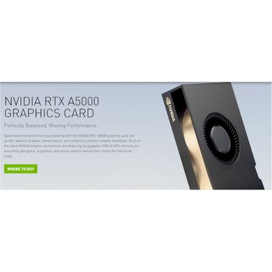 Відеокарта HP NVIDIA RTX A5000 24GB 4DP Graphics 20X23AA