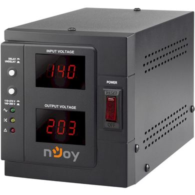 1000VA Стабілізатор напруги NJOY Akin 1000 800W.AVR, 1 розетка PWAV-10001AK-AZ01B