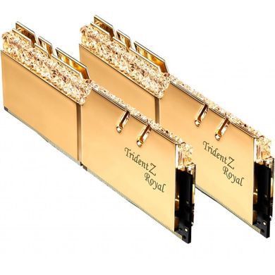 DDR4 3200 16G (2x8G) Память G.SkillTrident Z RGB ROYAL Gold 1.35V CL16 (box) F4-3200C16D-16GTRG