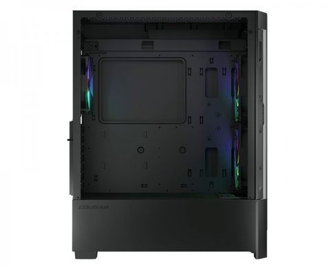 ATX без БЖ Корпус геймерський Cougar Duoface RGB 2*140mm ARGB, 1*120mm ARGB скляне вікно ATX/mATX/mini-ITX Duoface RGB (Black)