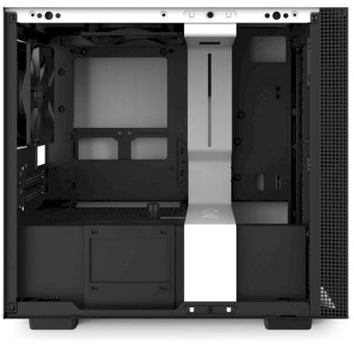 mATX без БЖ Корпус NZXT H210 Mini ITX White/Black Chassis with 2x120mm CA-H210B-W1