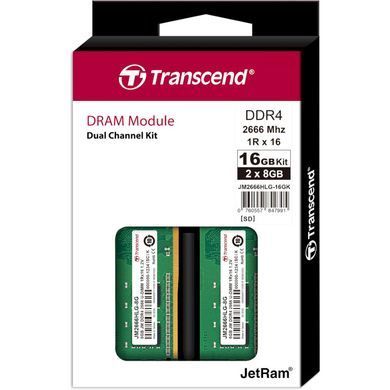 DDR4 3200 16GB (8GBx2) Память для ПК Transcend JM2666HLG-16GK